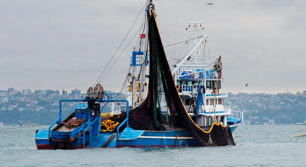 Portada para los barcos de cables de pesca